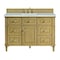 James Martin Vanities 48'' Single Vanity, Light Natural Oak w/ 3 CM Victorian Silver Quartz Top 424-V48-LNO-3VSL - alternate 1